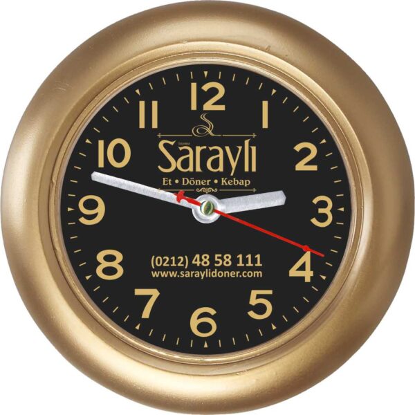 5001 Akrilik Boyalı Mini Promosyon Duvar Saati 12 cm — Promosyon Duvar Saatleri