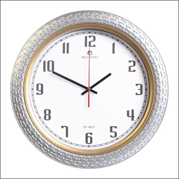 BL-1062-YA Bellisima Mineral Camlı Duvar Saati 35 cm — Bellisima Renkli