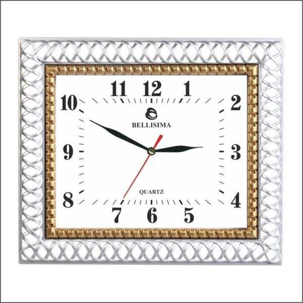 BL-1069-YA Bellisima Mineral Camlı Duvar Saati 30x35 cm — Bellisima Renkli
