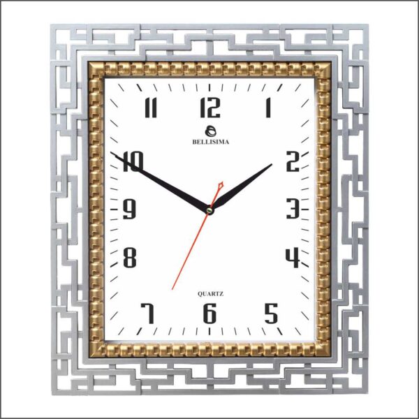 BL-1072-YA Bellisima Mineral Camlı Duvar Saati 30x35 cm — Bellisima Renkli