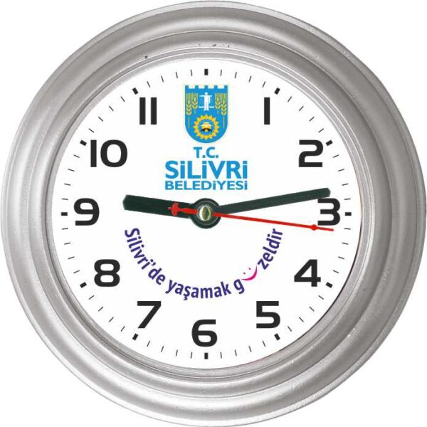 BL-5002-G Silivri Belediyesi Magnetli Buzdolabı Saati 12 cm — Buzdolabı Saatleri