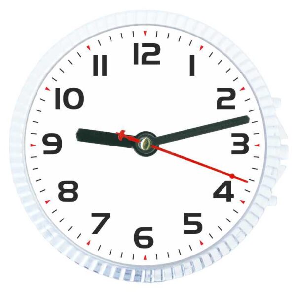BL-5006 Şeffaf Akrilik Camlı Magnetli Buzdolabı Saati 15 cm — Buzdolabı Saatleri