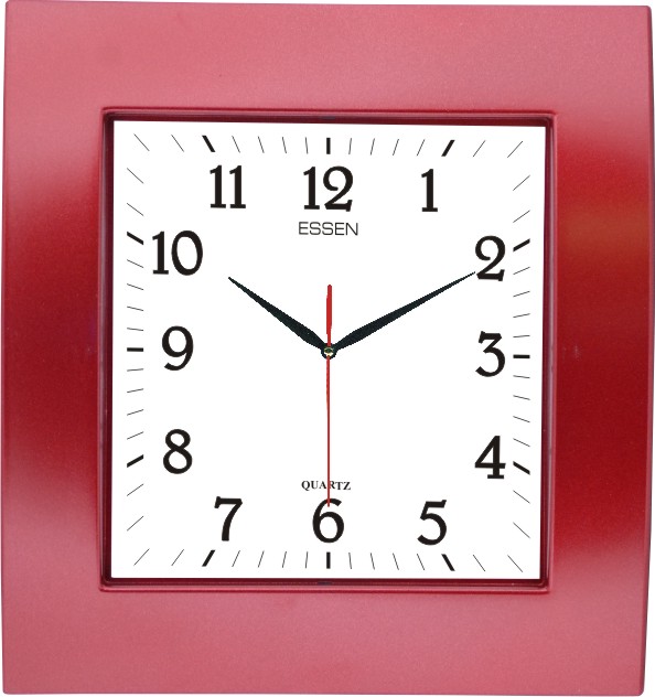 ES-101-K Essen Renkli Duvar Saati 24x26 cm — Essen Renkli Modeller