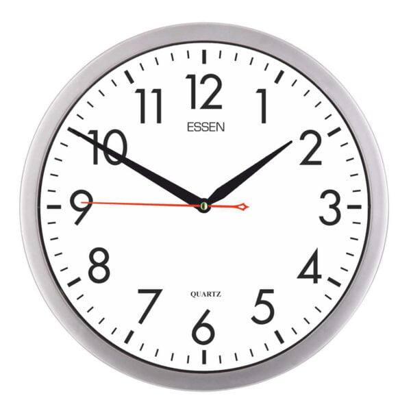 Essen 110 Serisi Gümüş Duvar Saati 25 cm — Essen Renkli Modeller