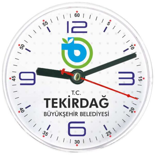 Tekirdağ Akrilik Camlı Magnetli Buzdolabı Saati 10 cm — Buzdolabı Saatleri