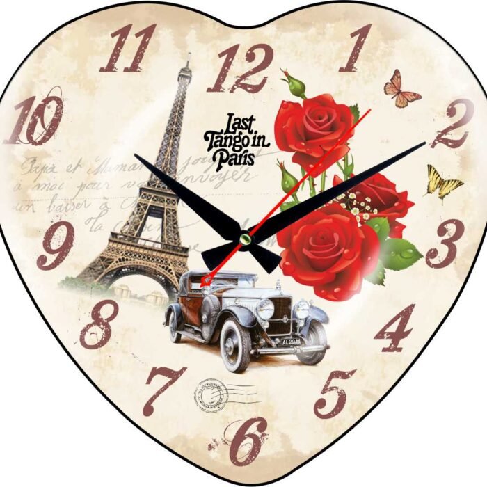 Bombeli Camlı Duvar Saatleri Dekoratif